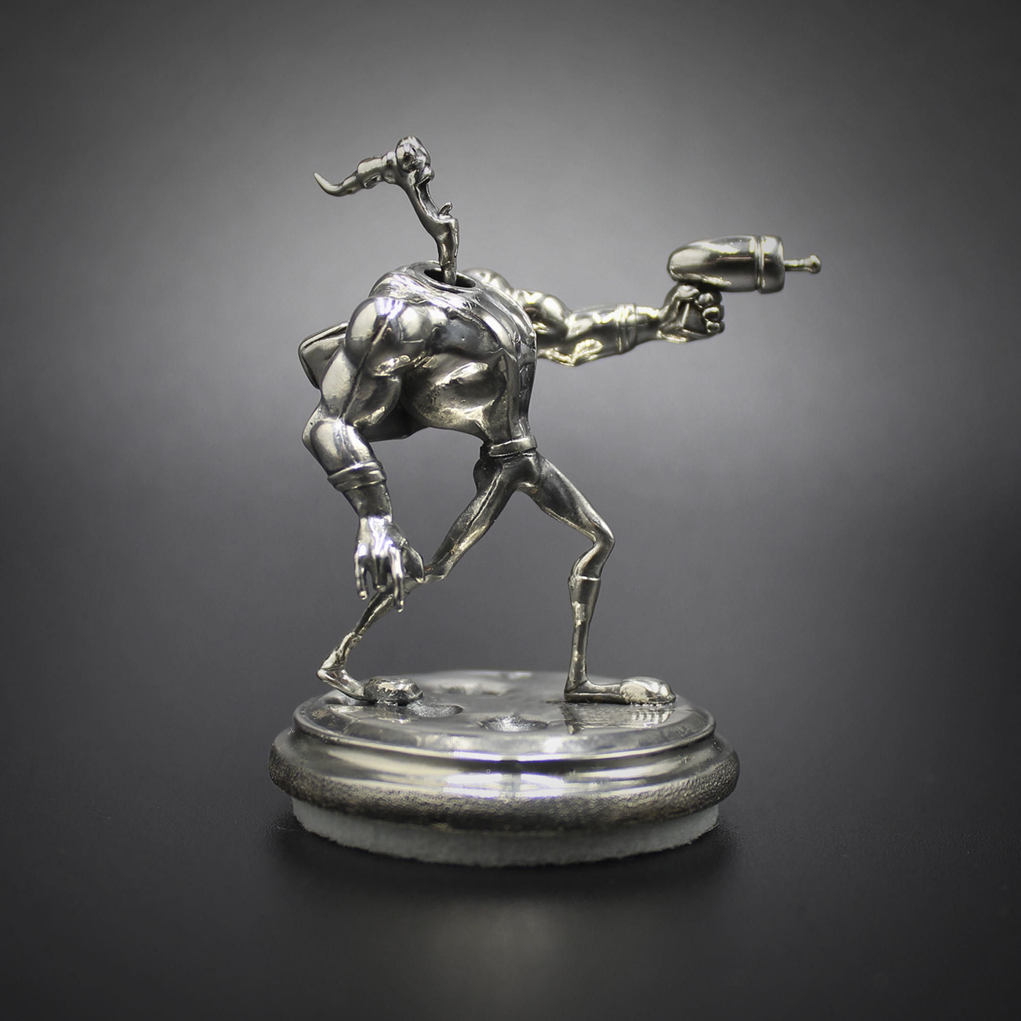 Silverworm Jim <Earthworm Jim> - My, Silver, Jewelcrafting, 3D, Handmade, Figurines, Statuette, Needlework with process, With your own hands, Longpost