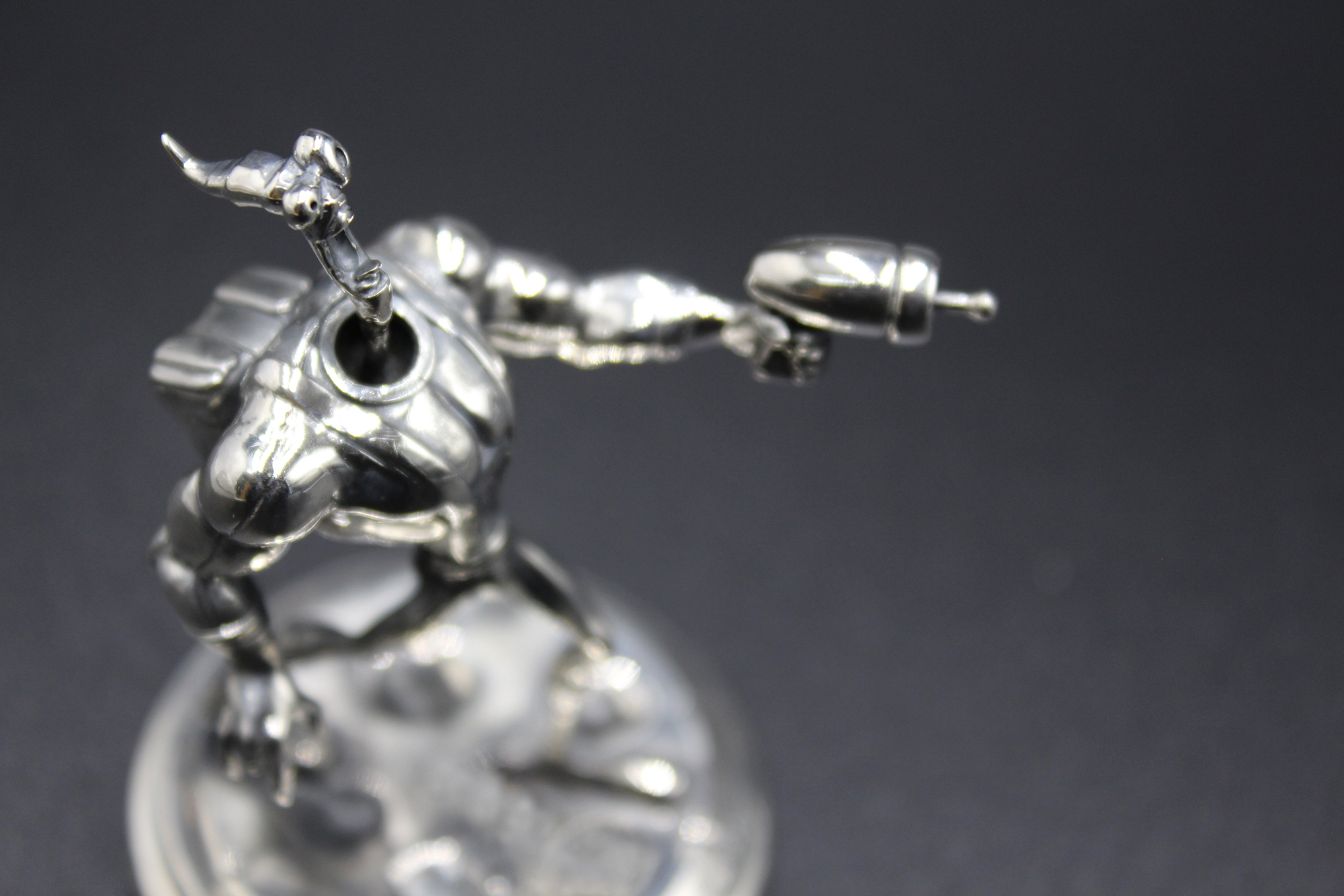 Silverworm Jim <Earthworm Jim> - My, Silver, Jewelcrafting, 3D, Handmade, Figurines, Statuette, Needlework with process, With your own hands, Longpost