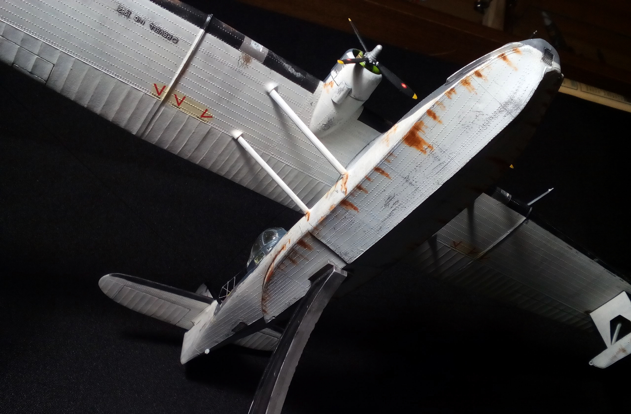 Guardian of the seas. Consolidated PBY-5 Catalina IIa - My, Stand modeling, Aircraft modeling, Prefabricated model, Story, The Second World War, Flying boat, Catalina, Longpost