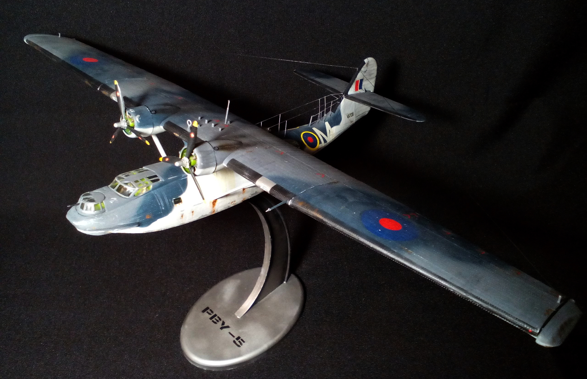 Guardian of the seas. Consolidated PBY-5 Catalina IIa - My, Stand modeling, Aircraft modeling, Prefabricated model, Story, The Second World War, Flying boat, Catalina, Longpost