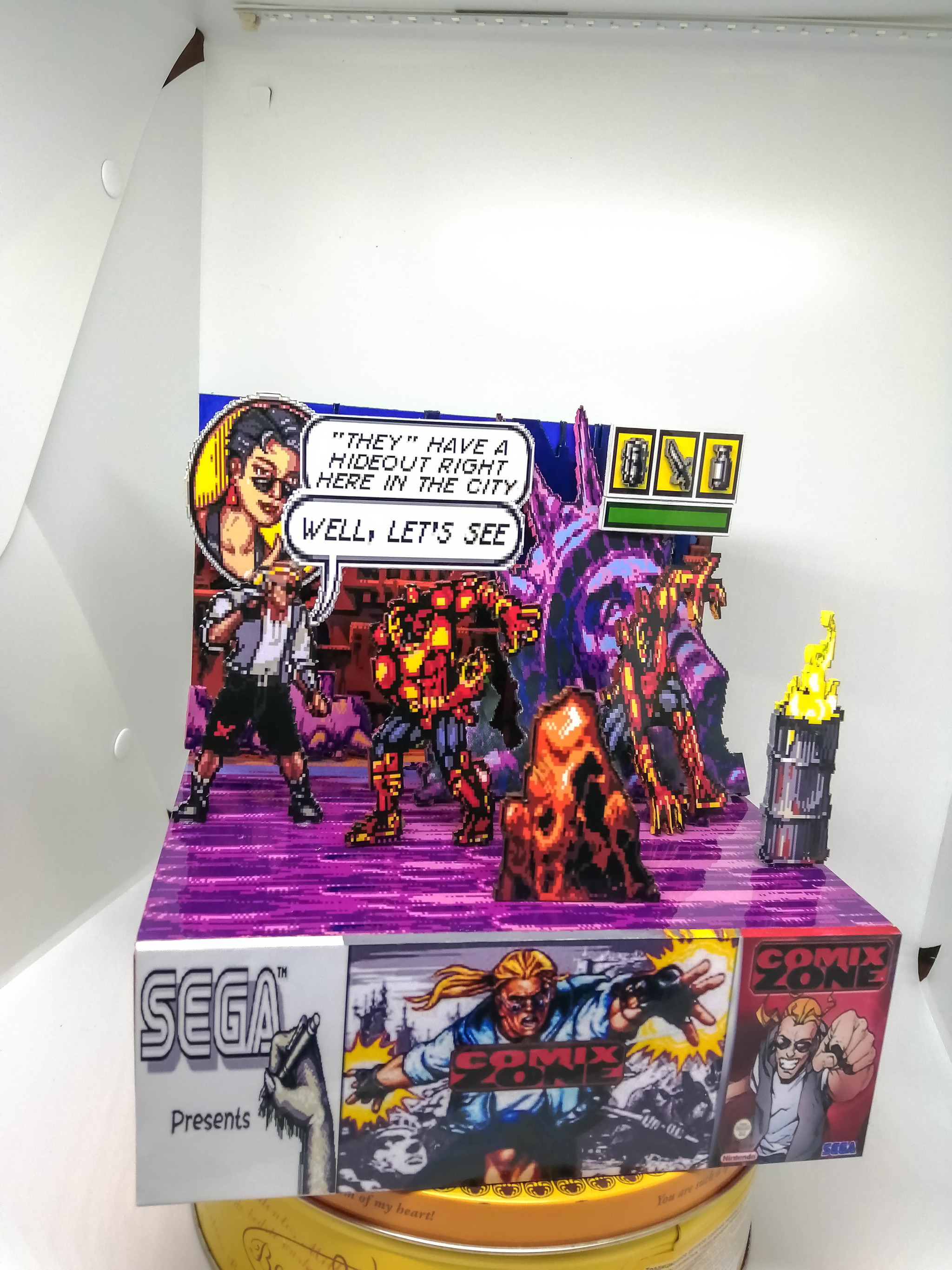 Диорама по игре Comix Zone | Пикабу