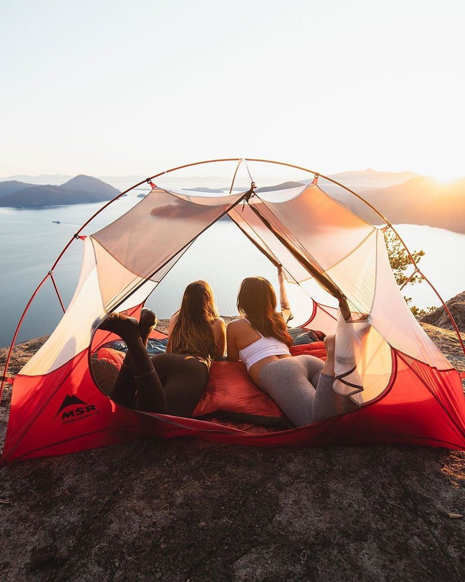 Beautiful view - Girls, Tent, Nature, The photo