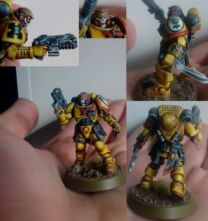 Imperial Fist Primaris Reiver Sergeant - Моё, Wh miniatures, Warhammer 40k