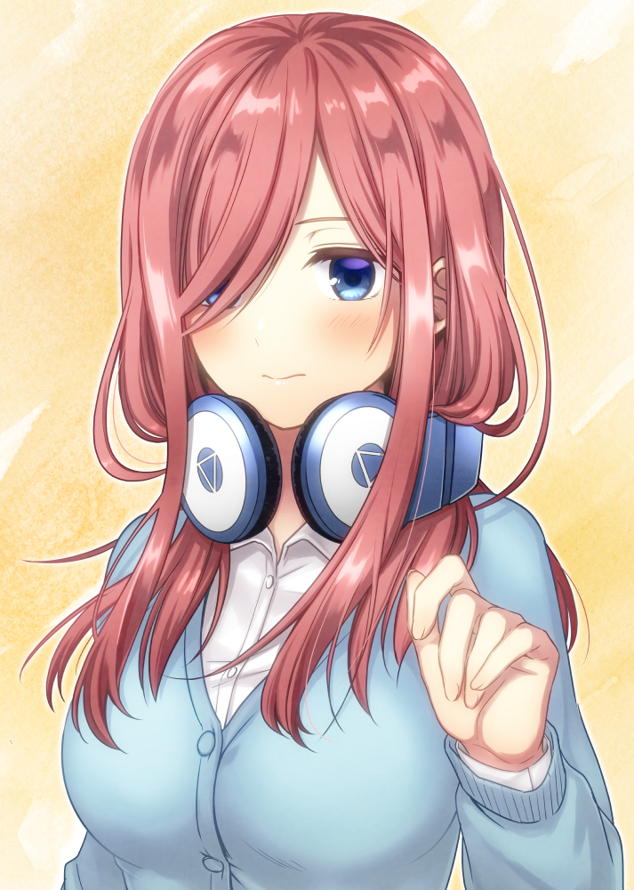 Miku - Anime, Anime art, Gotoubun no hanayome, The Quintessential Quintuplets, Nakano miku, Longpost