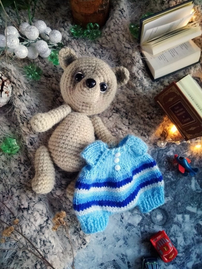 Bears from Village - My, Knitting, Knitted toys, Bears, Knitting, Crochet, Longpost, Needlework without process