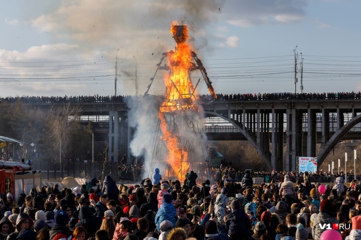 Today we will sacrifice a colossus - My, Paganism, Maslenitsa, Volgograd, Longpost