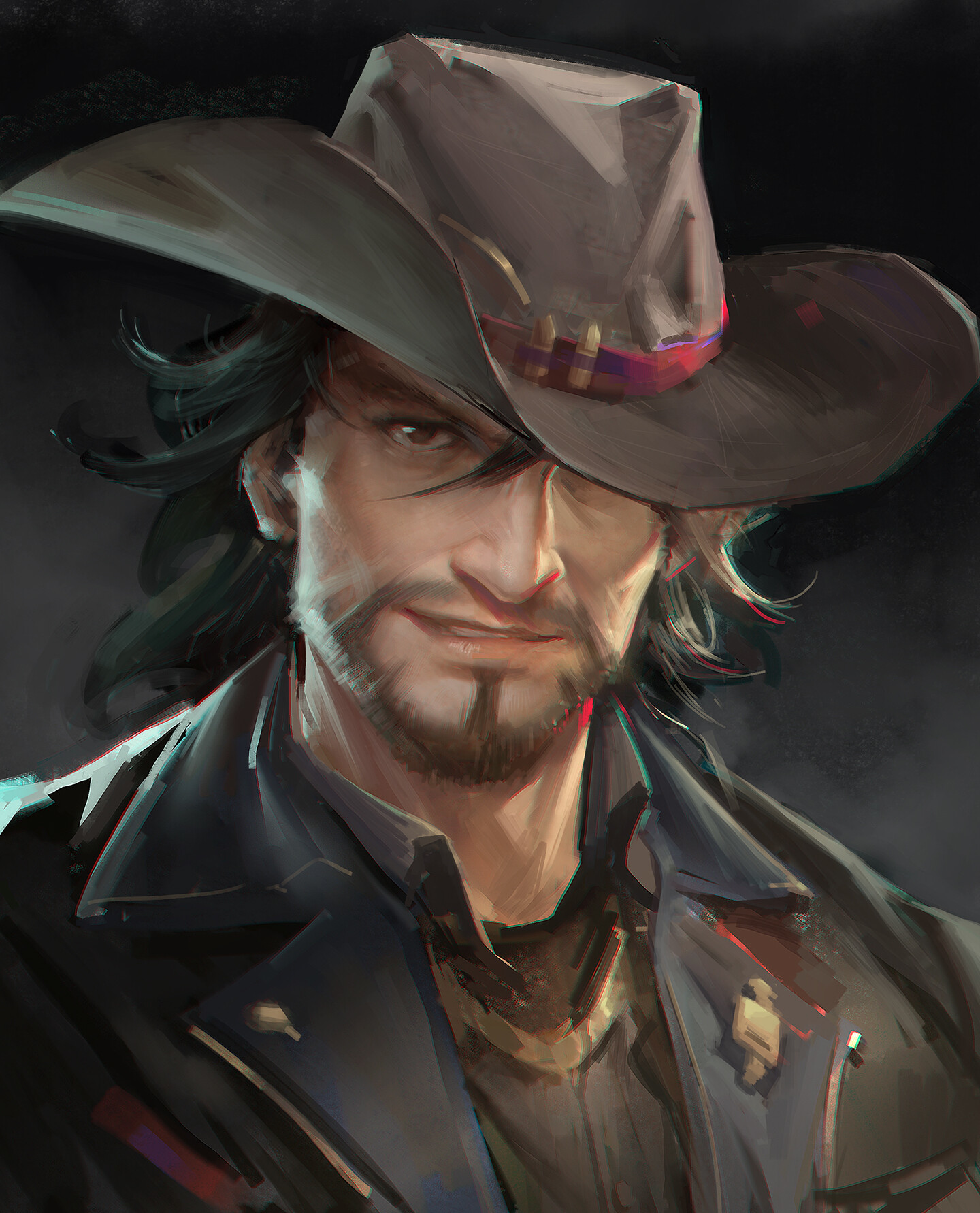 Mccree - Art, Drawing, Games, Overwatch, McCree, Yi SUI