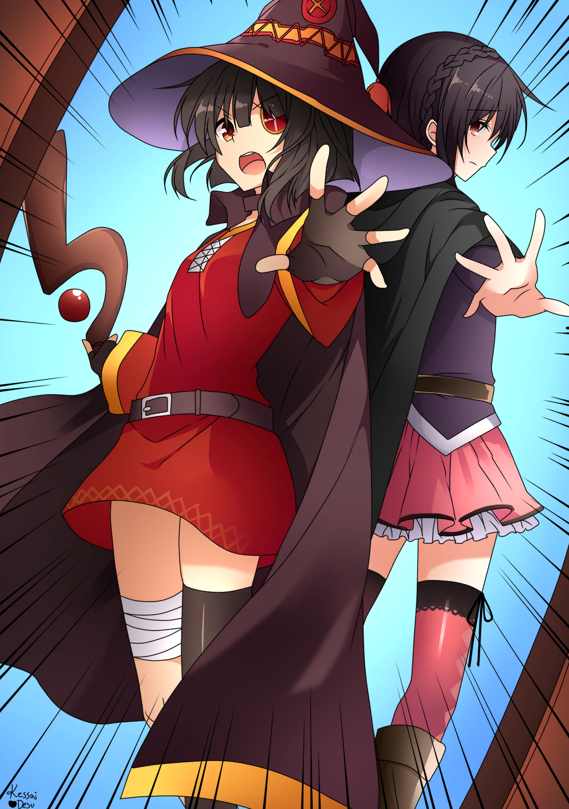 Prepare for trouble! - Konosuba, Anime art, Megumin, Anime, Yunyun