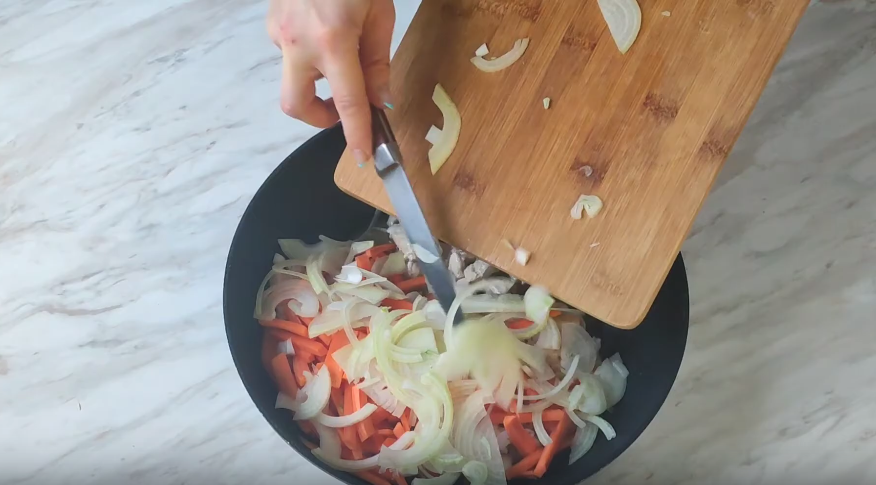 Wok noodles. Buckwheat noodles with chicken and vegetables - My, Cooking, Video, Longpost, Recipe, Video recipe, Noodles