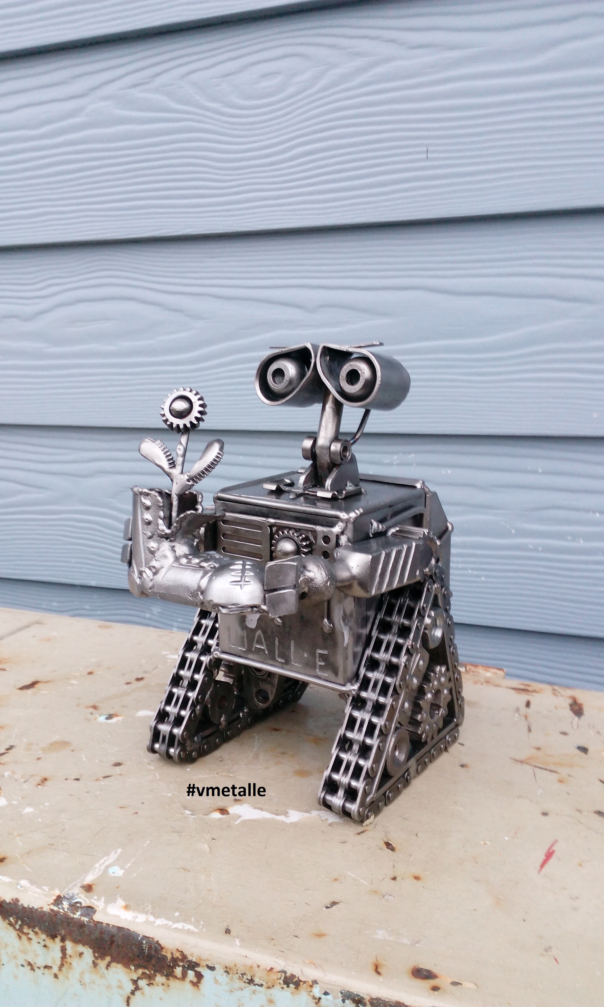 Wall-e.Recyclart - My, Needlework without process, Wall-e, Robot, Toys, Cartoons, Romance, March 8 - International Women's Day, Longpost