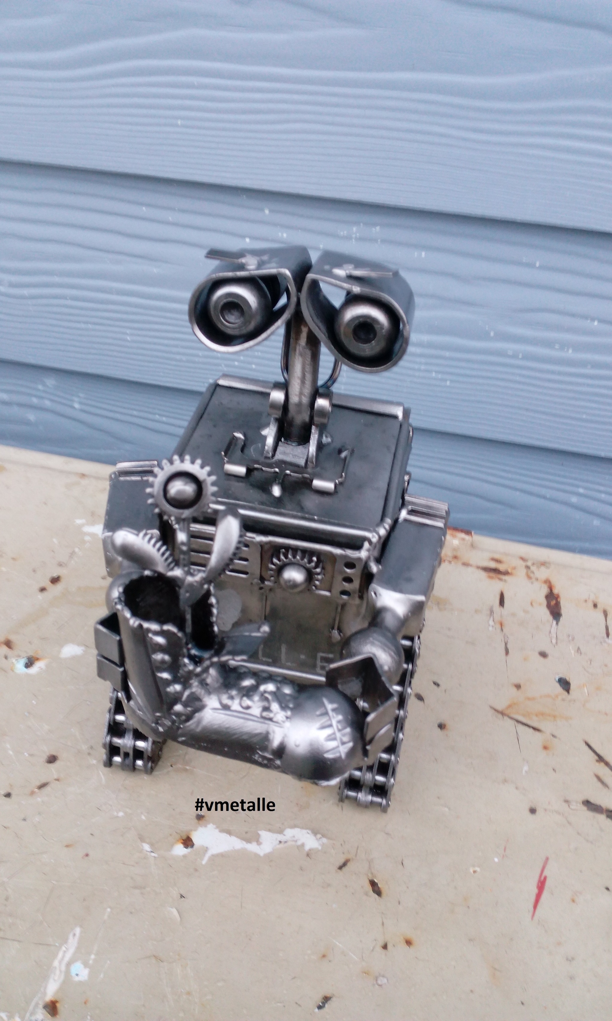 Wall-e.Recyclart - My, Needlework without process, Wall-e, Robot, Toys, Cartoons, Romance, March 8 - International Women's Day, Longpost