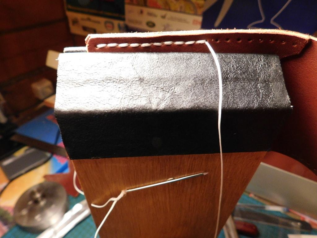 From the IT field to crafting or finding yourself. Do-it-yourself trial wallet made of genuine leather - My, Leather products, With your own hands, Handmade, Wallet, Longpost