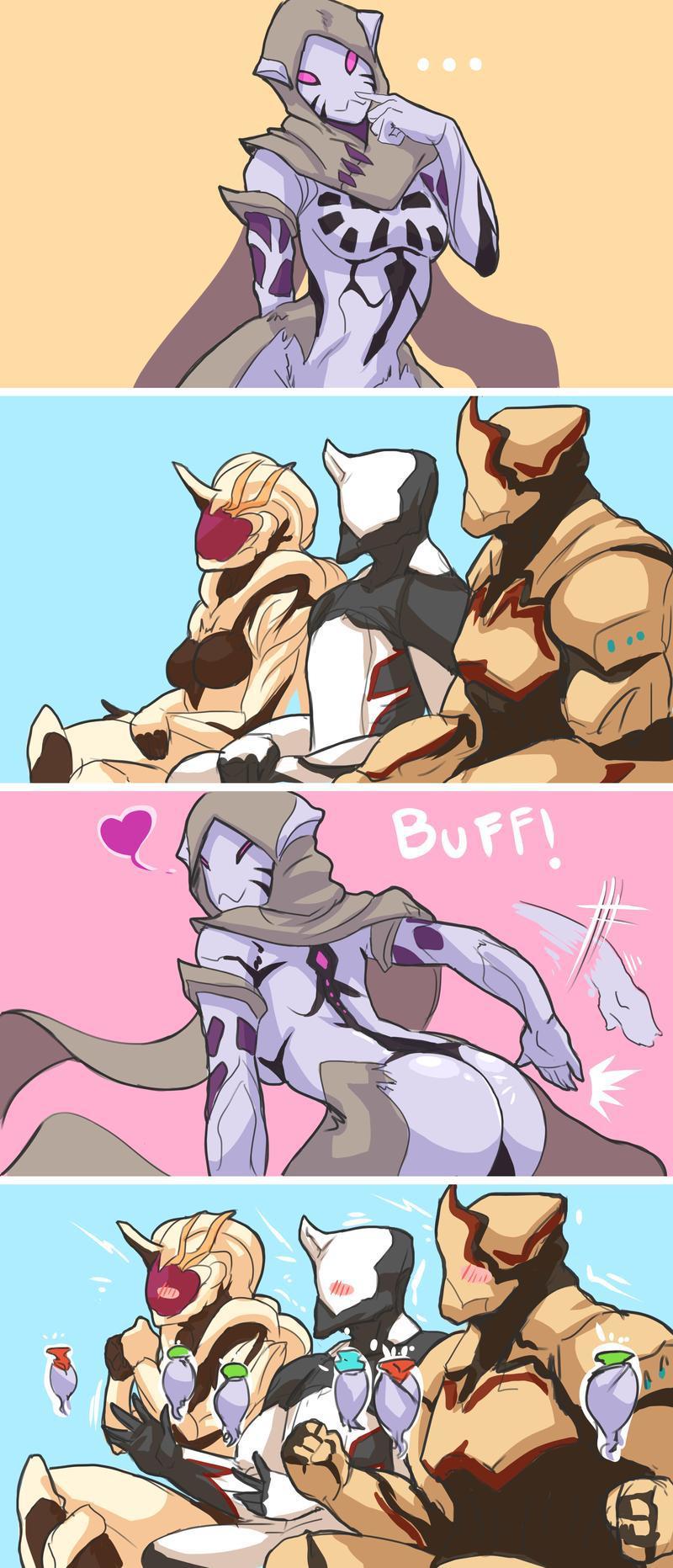 Wisp and Buffs - Warframe, Comics, Games, Wisp Warframe, Saryn, Excalibur Warframe, Rhino Warframe, Longpost