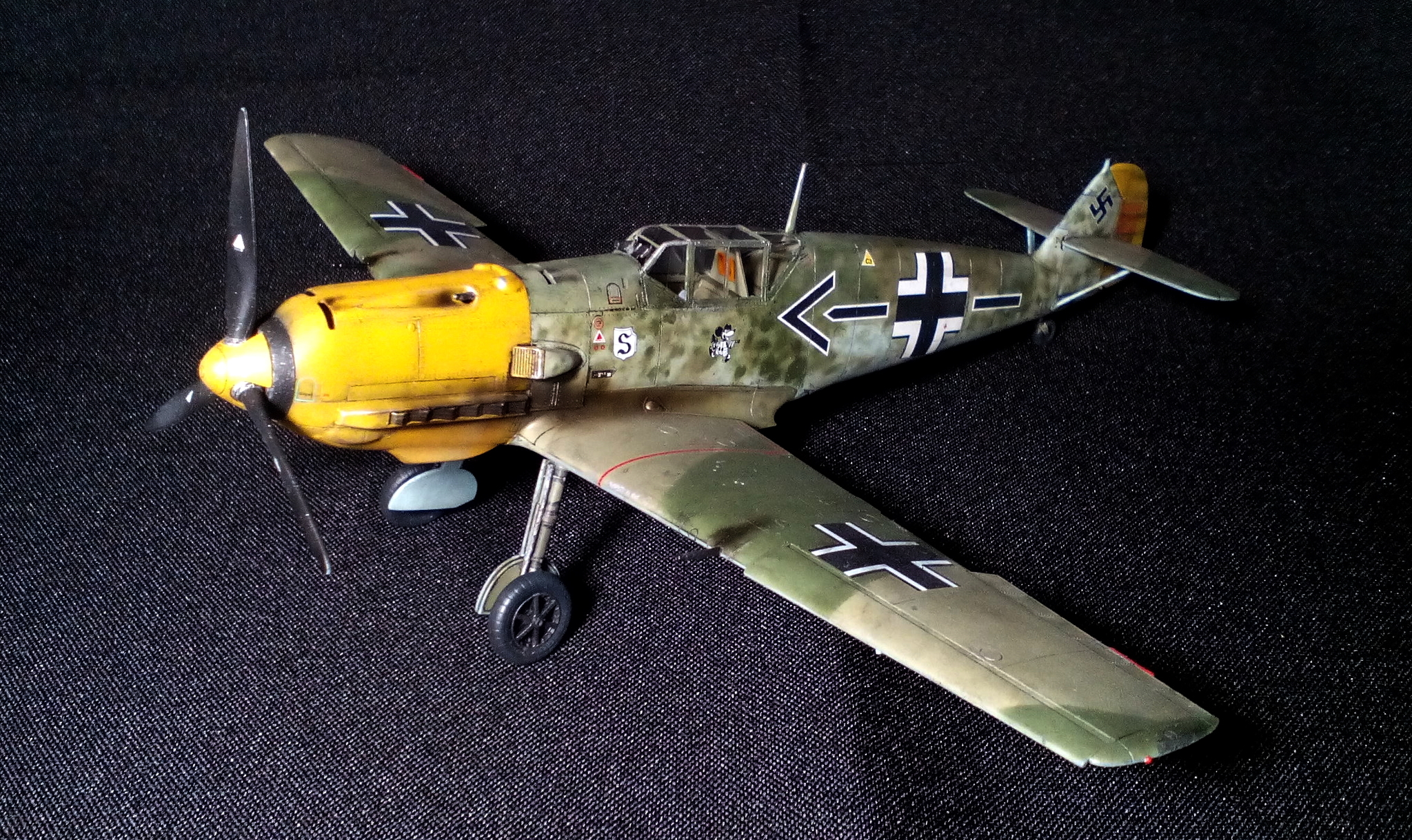 The same Messer. Messerschmitt Bf.109 E-4 Emil by Adolf Galland - My, Stand modeling, Prefabricated model, Story, The Second World War, Battle of Britain, Messerschmitt, Bf109, Longpost