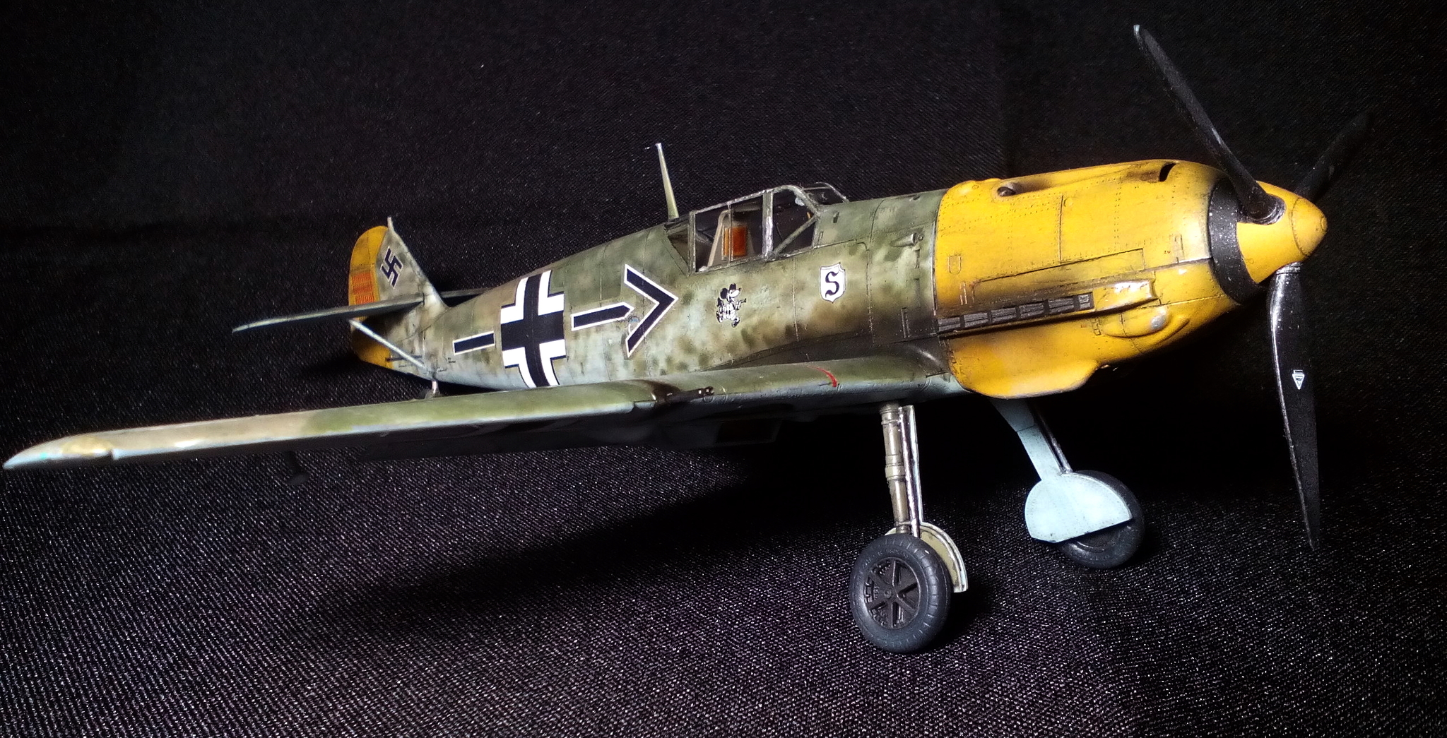 The same Messer. Messerschmitt Bf.109 E-4 Emil by Adolf Galland - My, Stand modeling, Prefabricated model, Story, The Second World War, Battle of Britain, Messerschmitt, Bf109, Longpost