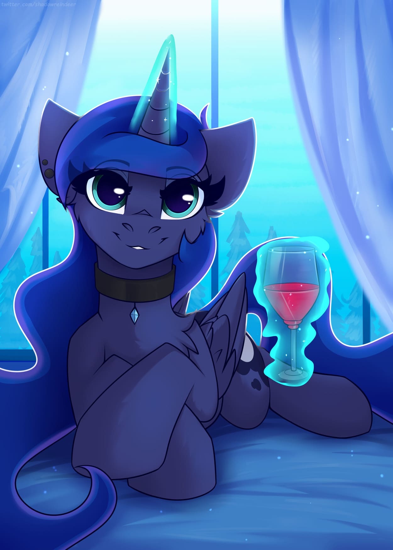 Луняша - My Little Pony, PonyArt, Princess Luna, Shadowreindeer