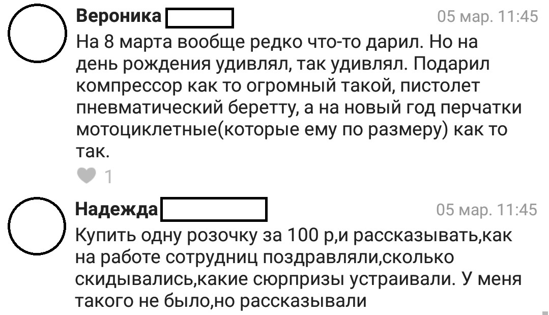 Всратые подарки 3 - Исследователи форумов, Подарки, Дичь, Мужчины и женщины, Отношения, 8 марта - Международный женский день, Длиннопост