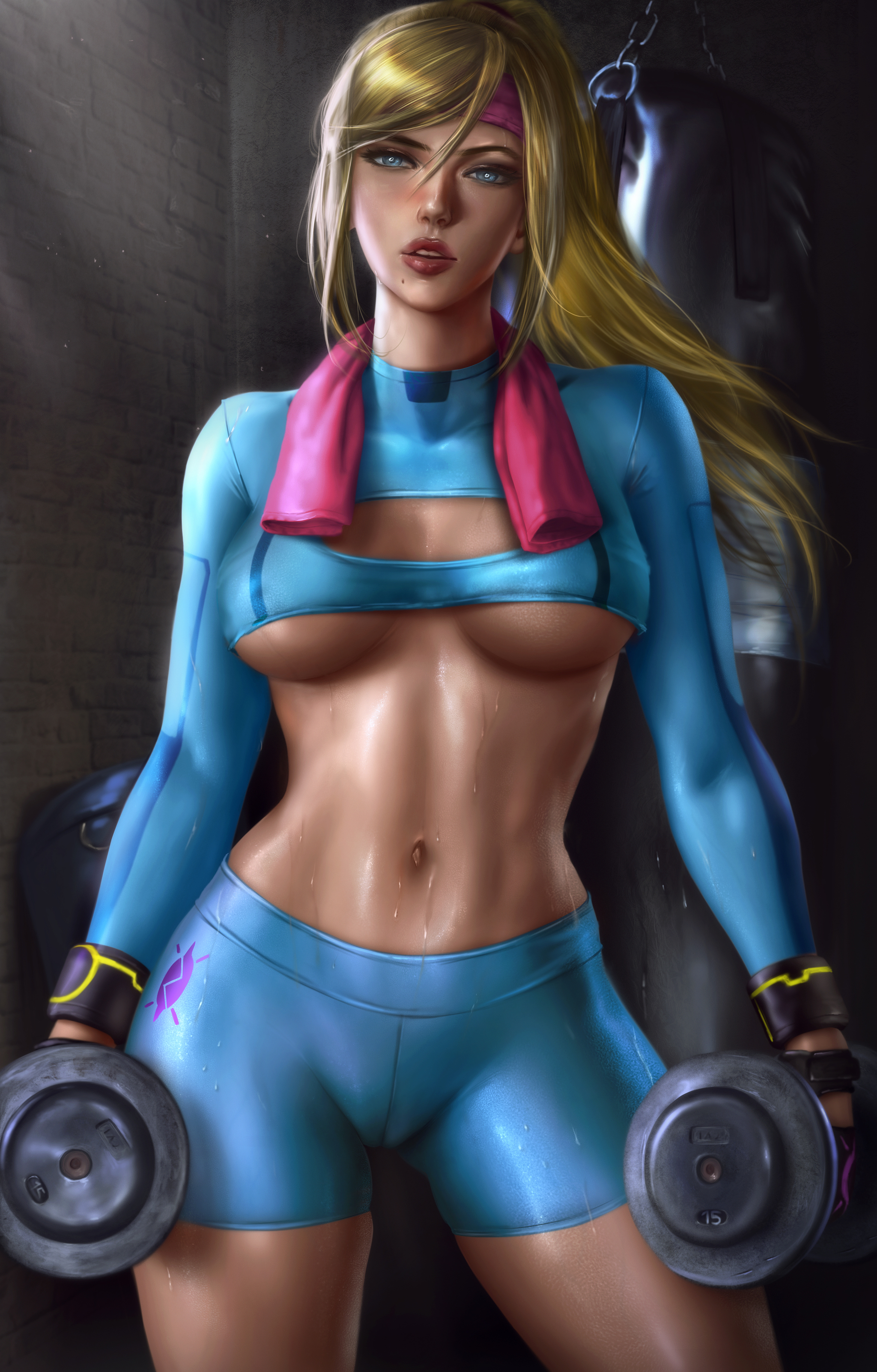 Samus Aran - NSFW, Logan cure, Metroid, Samus aran, Games, Art, Erotic, Longpost