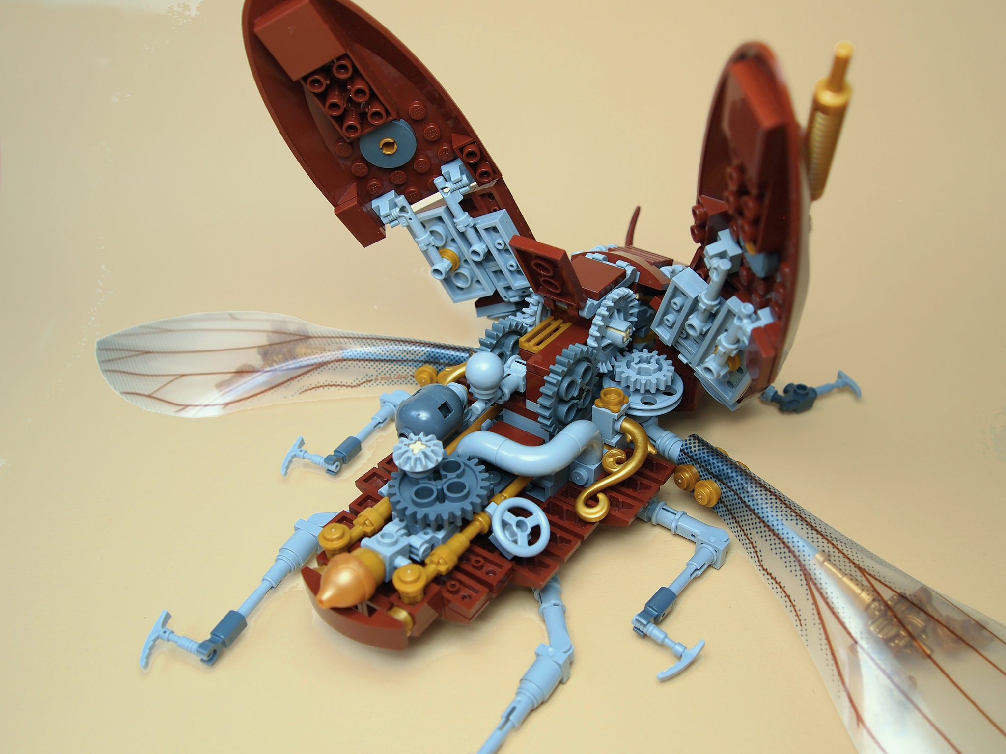 Will Peekaboo's power work in this case? - My, Steampunk, Insects, Жуки, Lego, Support, The strength of the Peekaboo, Longpost