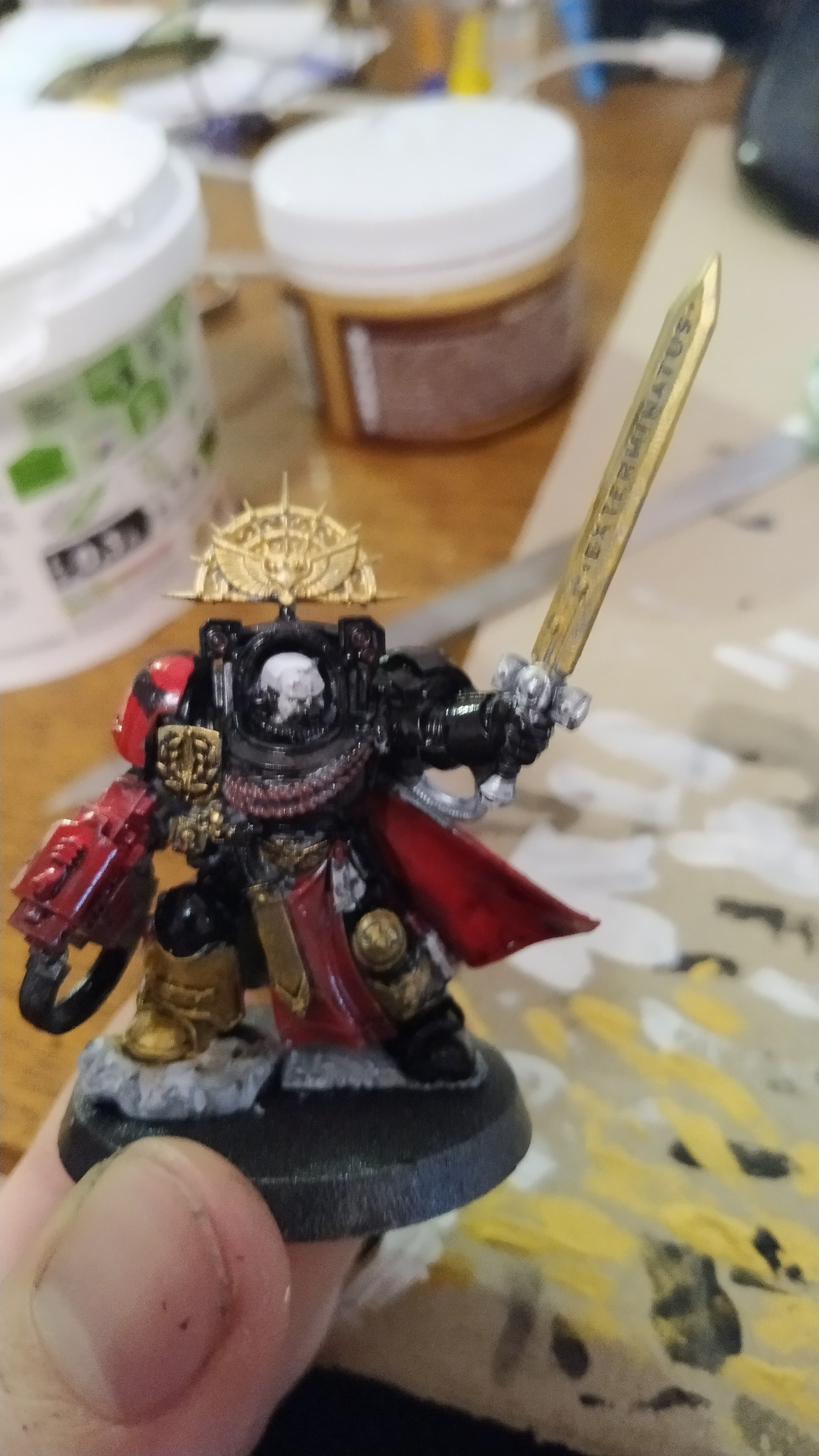 Captain in thermal armor - My, Warhammer 40k, Warhammer, Wh miniatures, Wh painting, Painting miniatures, Longpost