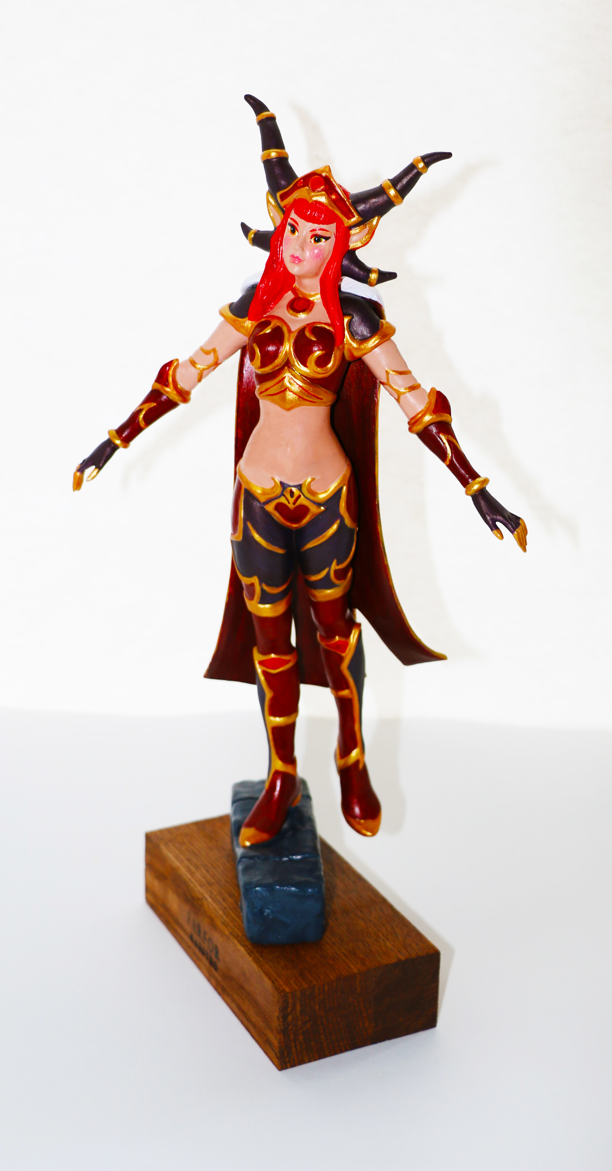 Dragon Queen Alexstrasza (World of Warcraft) – Collectible Figurine - My, Warcraft, World of warcraft, Creation, Statuette, Handmade, Alexstrasza, Queen, Blizzard, Video, Longpost