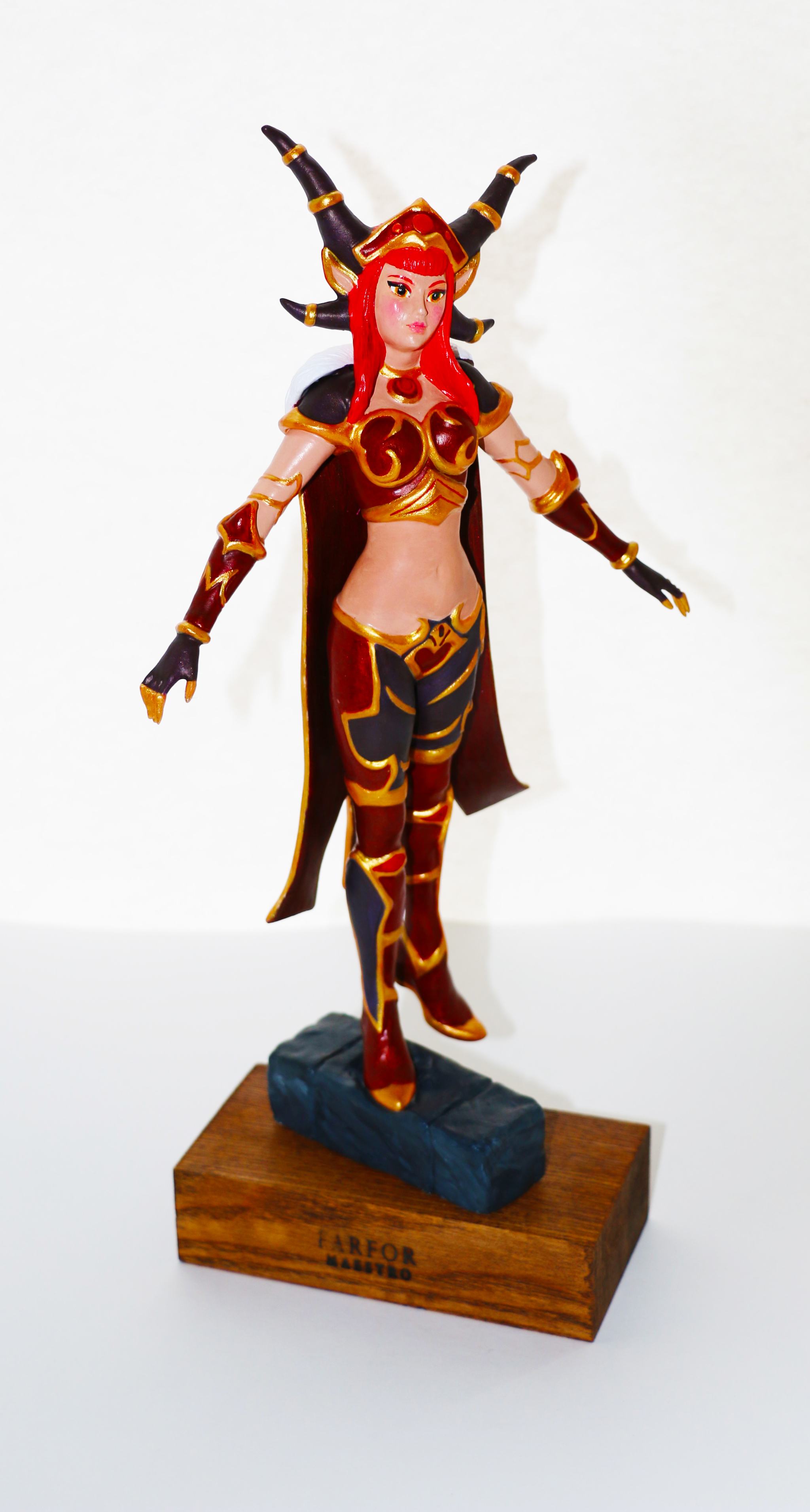 Dragon Queen Alexstrasza (World of Warcraft) – Collectible Figurine - My, Warcraft, World of warcraft, Creation, Statuette, Handmade, Alexstrasza, Queen, Blizzard, Video, Longpost