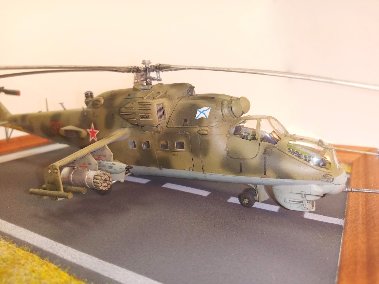 MI-24 Zvezda 1/72 art.7293 - My, Modeling, Helicopter, Prefabricated model, Hobby, Longpost, Mi-24
