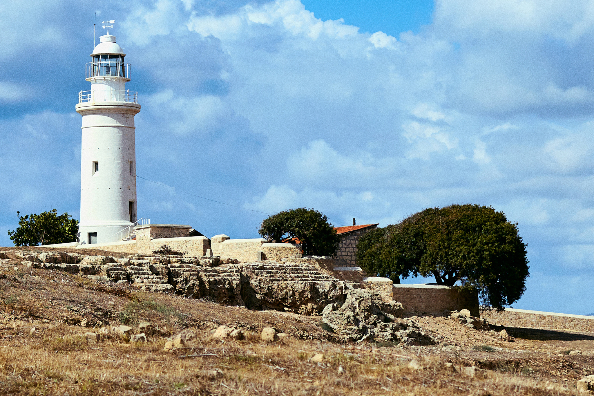 Lighthouse - My, The photo, Travels, Cyprus, Landscape, Lighthouse, Nature