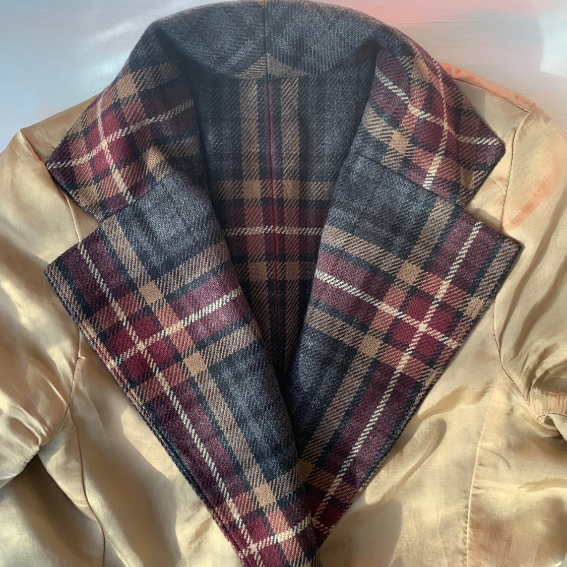 Checked jacket - My, Needlework with process, With your own hands, Sewing, Longpost