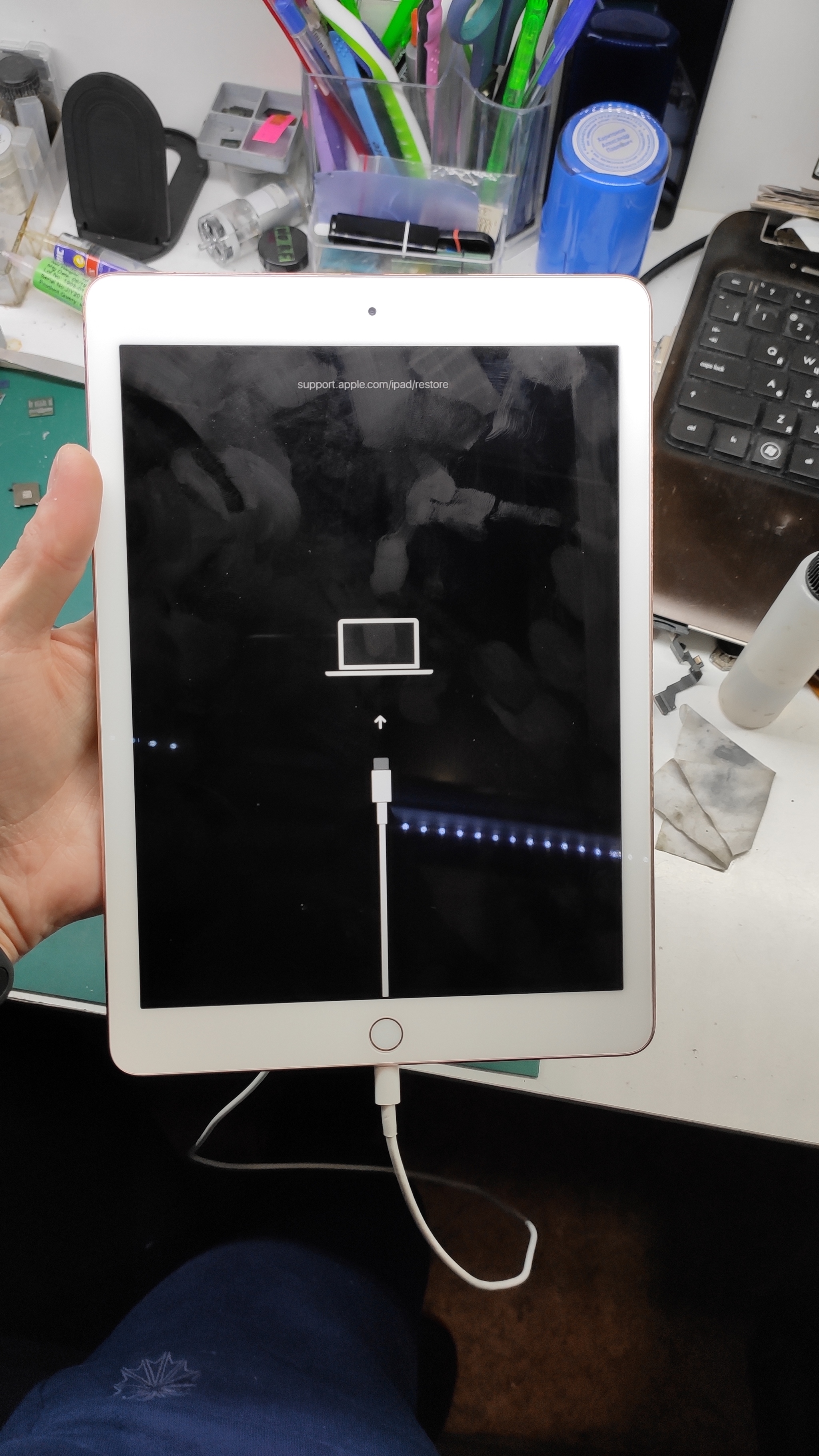 iPad 9.7 Pro. A year and a half and a lace)) - My, Apple, iPad, Recovery, Repair, Repair of equipment, 512 GB, Soldering, Moscow, Longpost