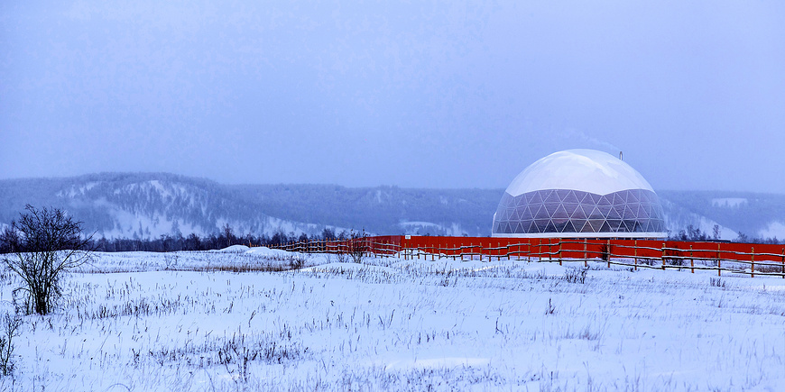 Experiment: is it possible to stay warm under a dome if it’s minus 50 degrees around? - My, Yakutia, Experiment, freezing, Building, Home construction, Energy saving, Longpost