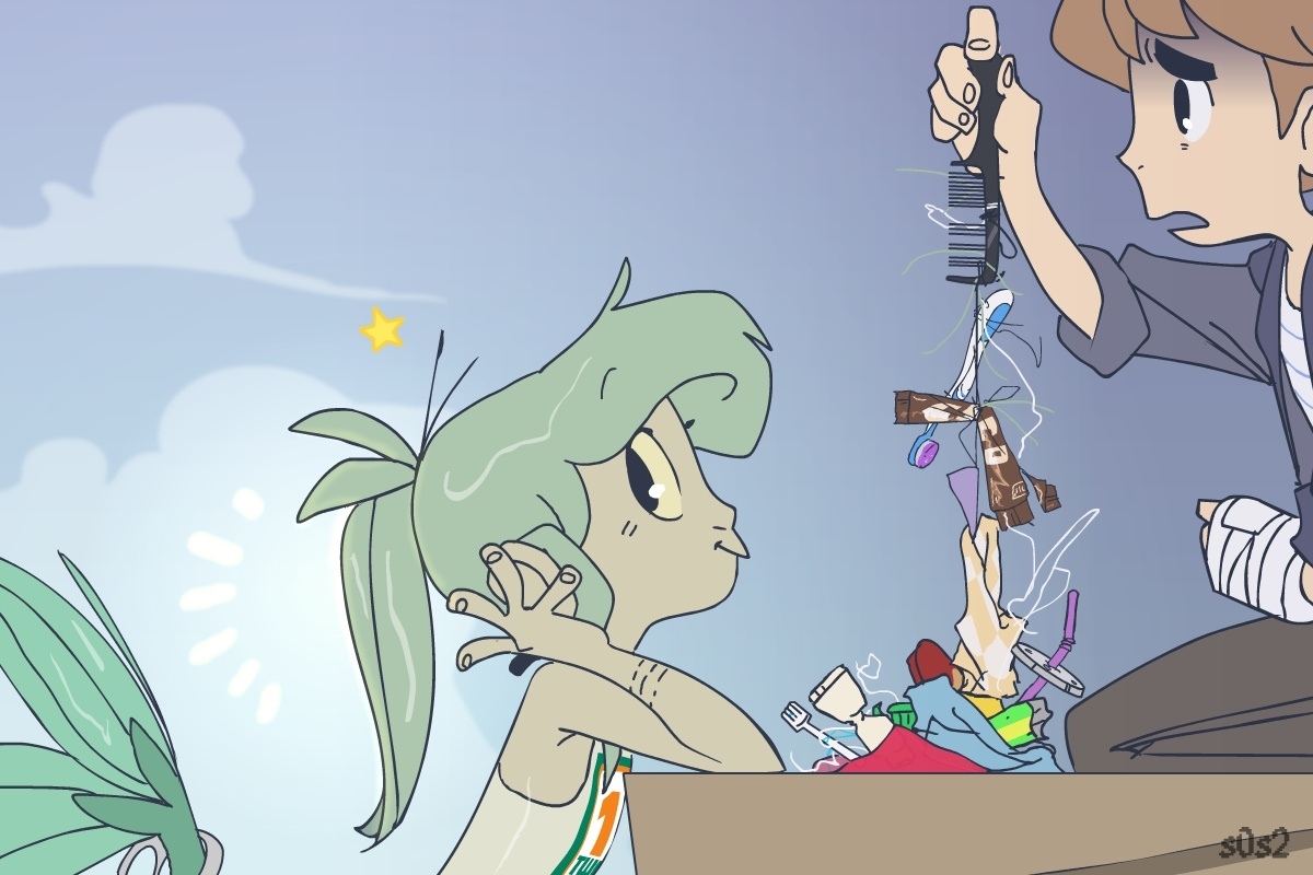 There's something tangled in your hair... - Comics, The Little Trashmaid, Mermaid, S0s2, Longpost