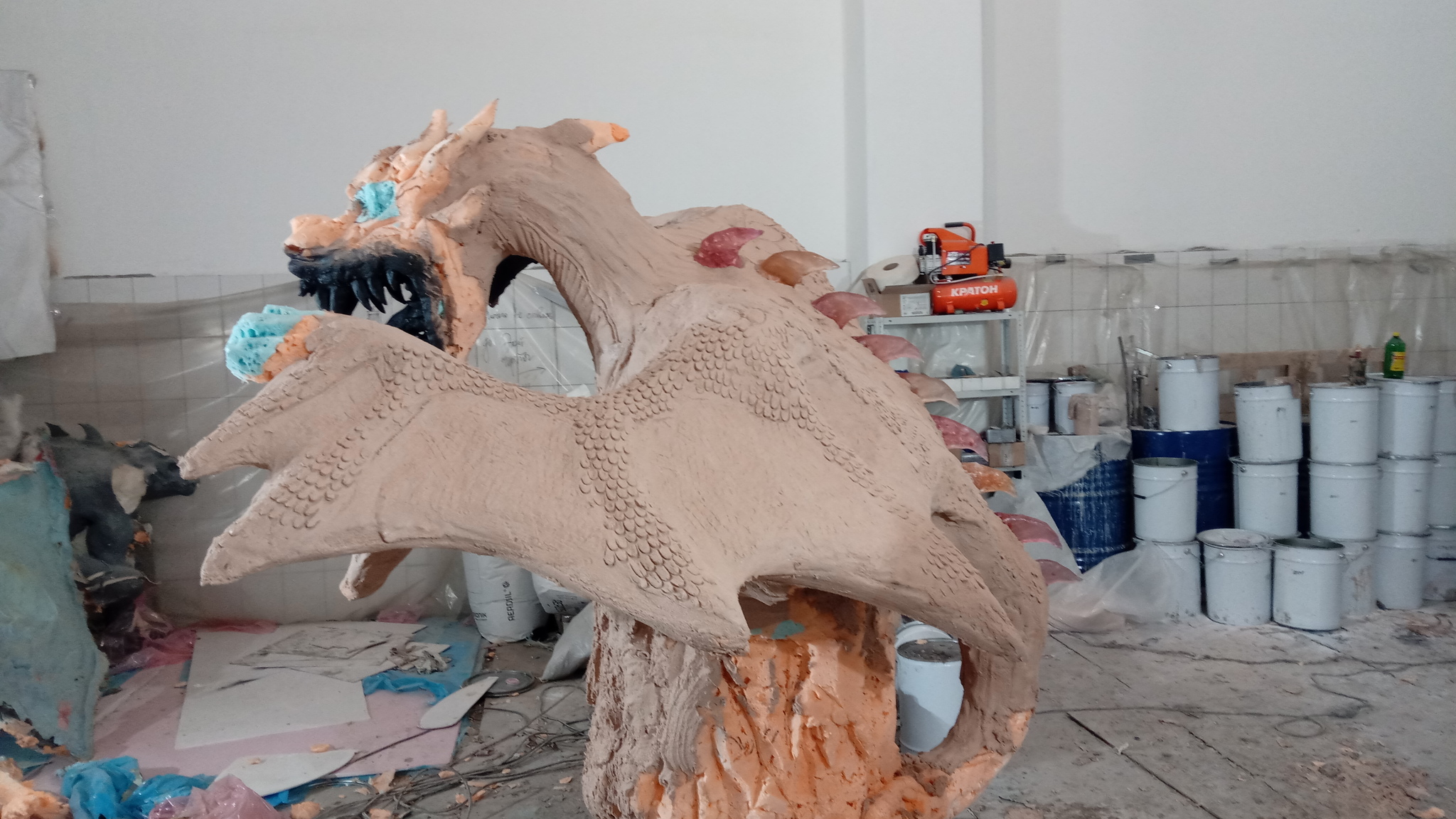 Dragon for theme park - My, Kai Yara, Sculpture, Dream Island, The Dragon, Craft, Longpost