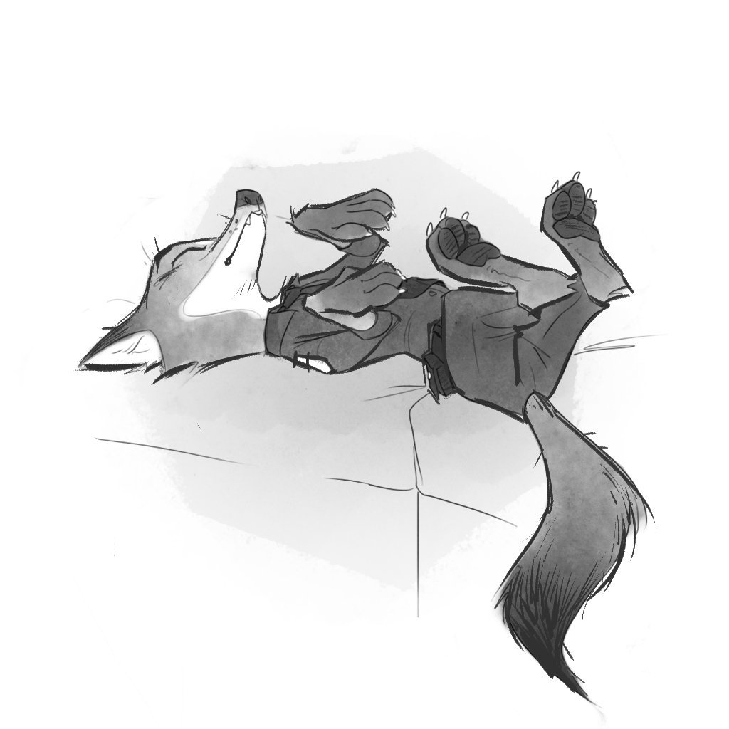 Sleeping Nick - Zootopia, Nick wilde, Samur Shalem