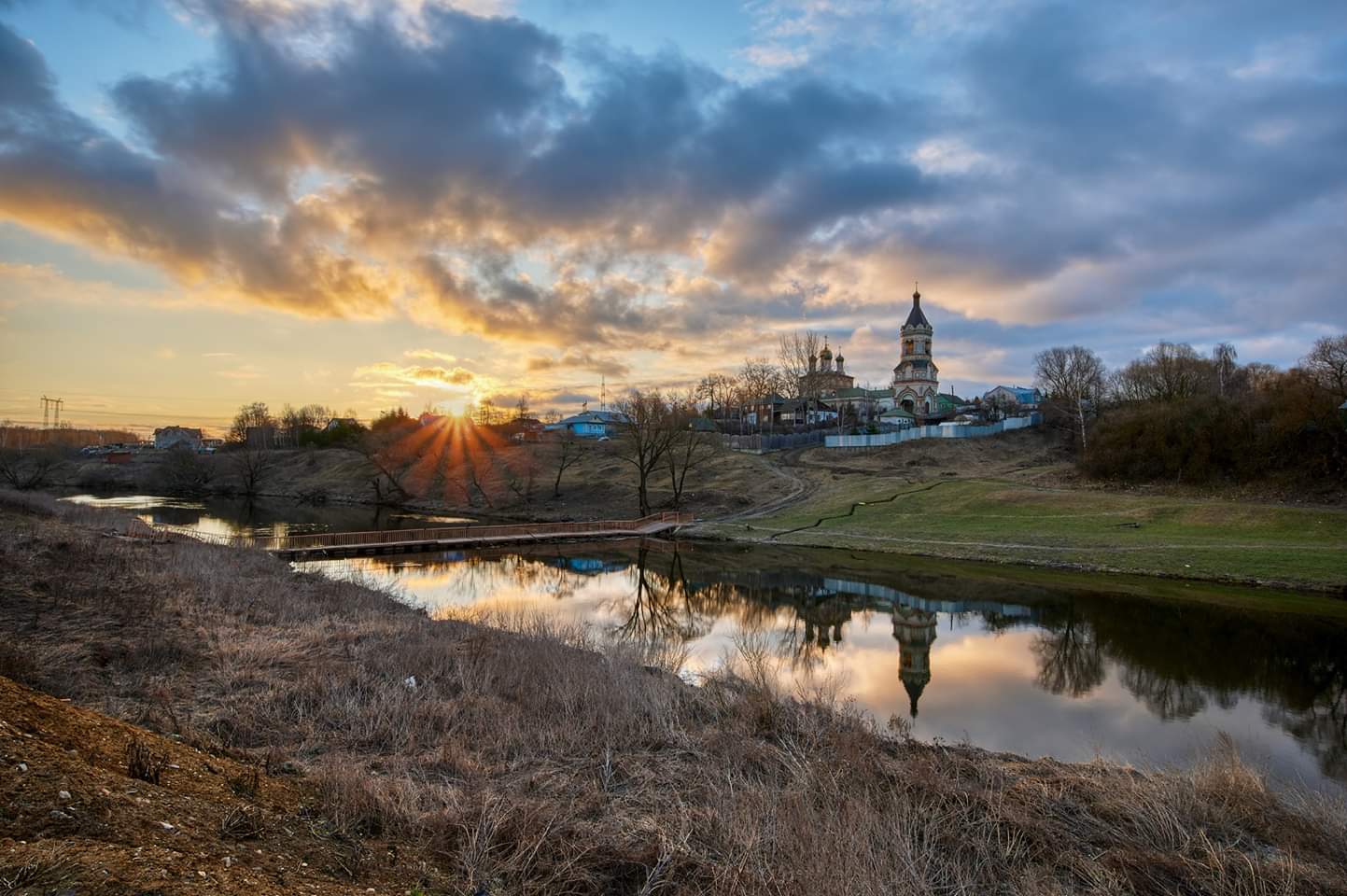 Dawn Temple of the Resurrection of the Word 1697 - My, Landscape, dawn, The photo, Church, Russia