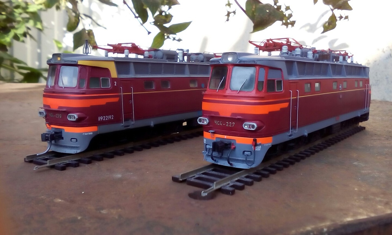 Working model of the electric locomotive chs4 in 1/87 scale - My, Railway modeling, Electric locomotive, Longpost