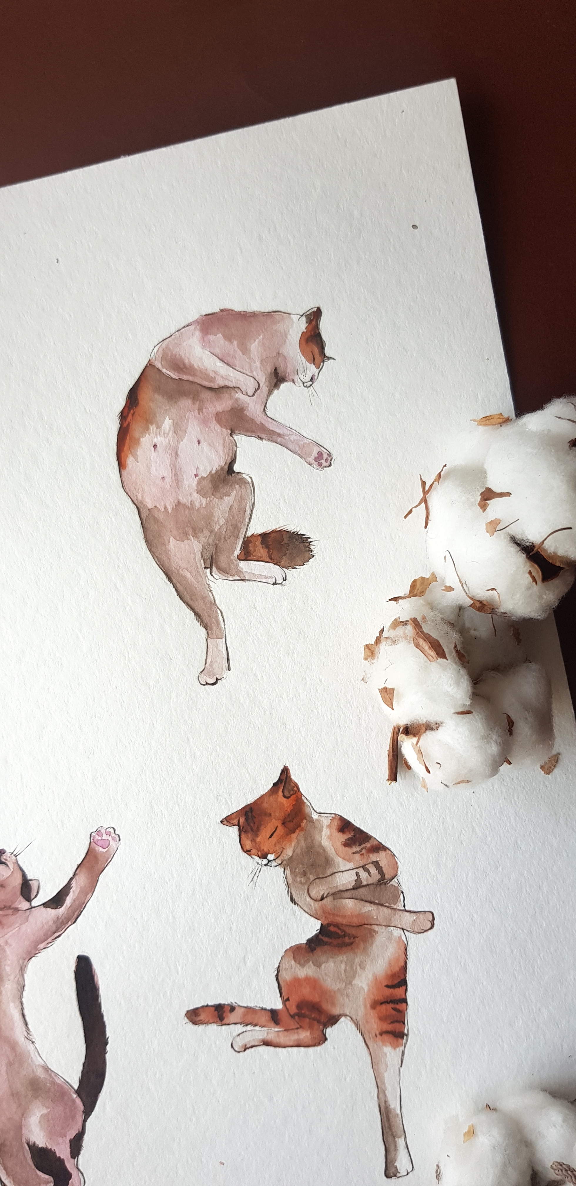 Dancing cats - My, Fat cats, Dancing, cat, Longpost, Drawing