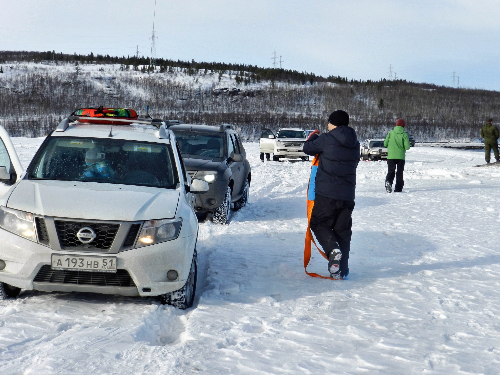 Fun Sunday ride! DR Ilya! Duster, Mitsubishi, Nissan, Shniva, Lexus, Offroad, Murmansk - My, Renault Duster, Murmansk, Kola Peninsula, Pokatushki, 4x4, Niva, Lexus, Nissan, Video, Longpost