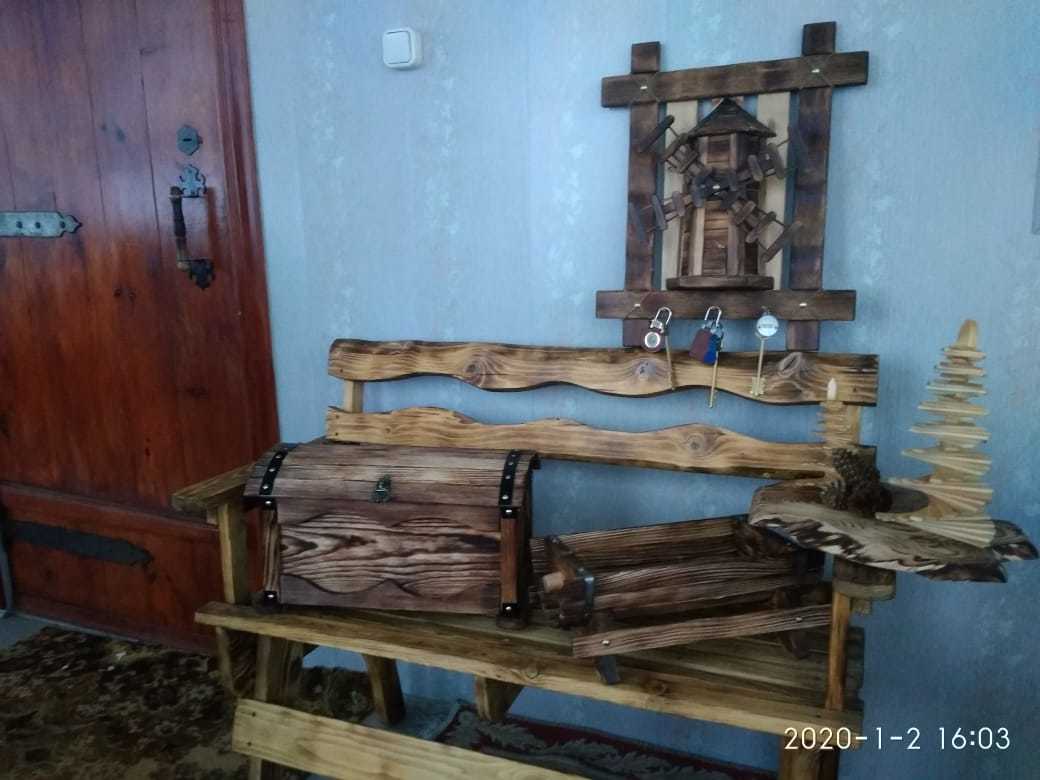 Woodwork made by my dad - My, Wood products, Bench, Housekeeper, Mill, Barrel, Handmade, Interior items, Interior, Longpost