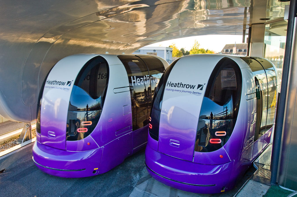 Heathrow driverless transport - London Heathrow, London, Great Britain, Unmanned vehicles, Industrial Design, Video, Longpost