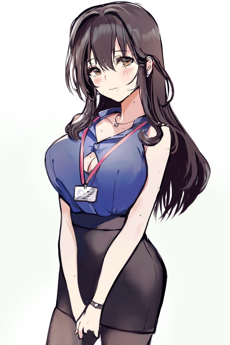 Office lady - NSFW, Аниме, Anime Art, Original Character, Женщины, Грудь, Длиннопост