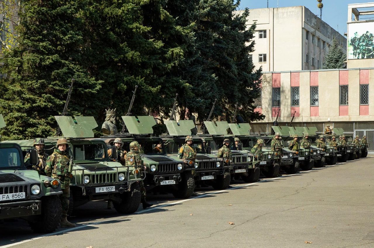 Military equipment introduced into Chisinau to fight coronavirus - Kishinev, Moldova, Coronavirus, Hummer, Military equipment