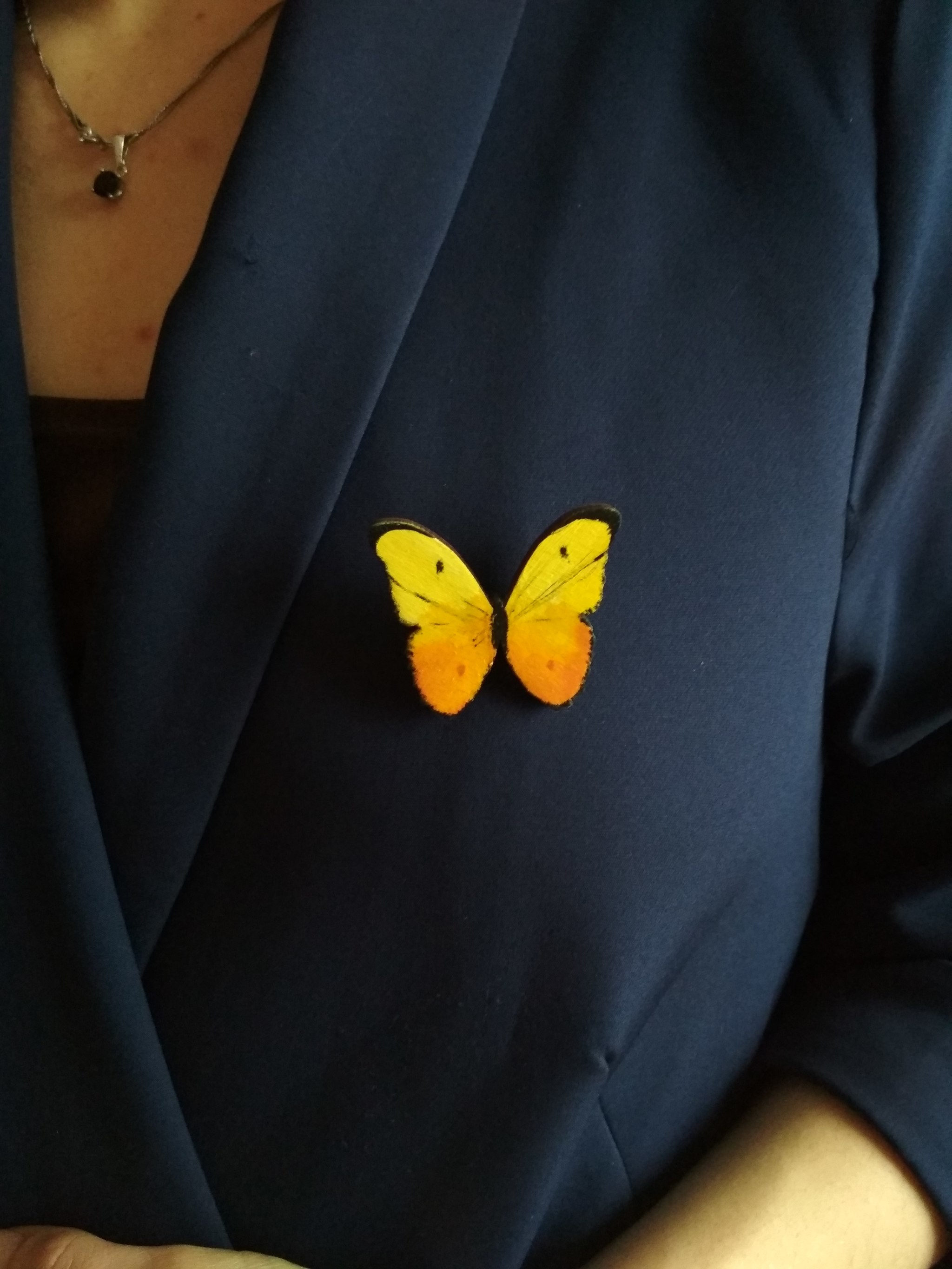 A series of butterfly brooches - My, Creation, Brooch, Longpost, Needlework without process