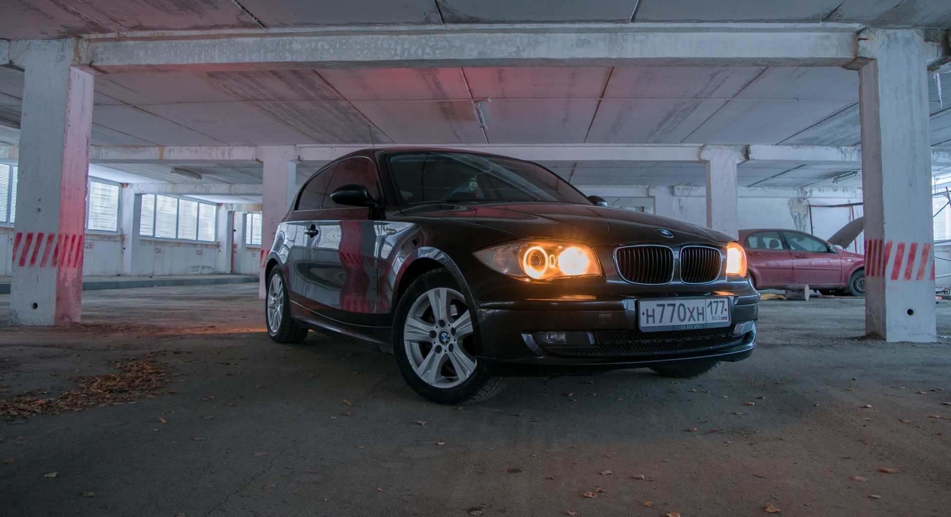 Photo shoot with BMW - My, Longpost, The photo, Beginning photographer, Auto, Night, Parking, Road