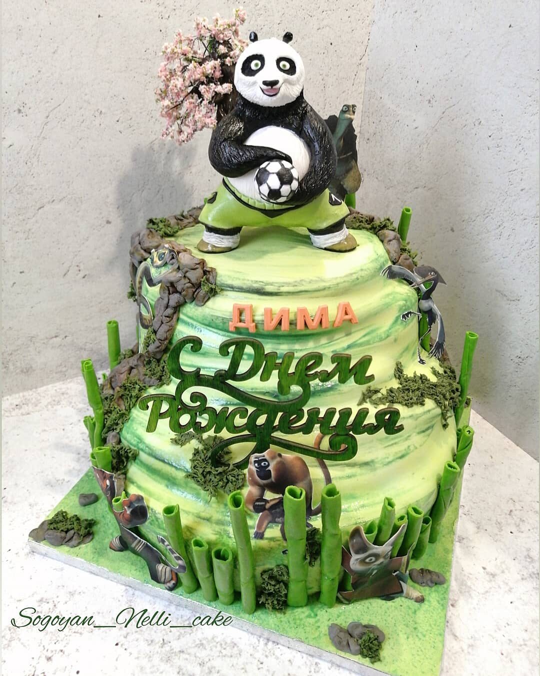 Kung Fu Panda Cake - My, Chocolate cake, Confectionery, Video, Longpost, Recipe, Cake, Cooking