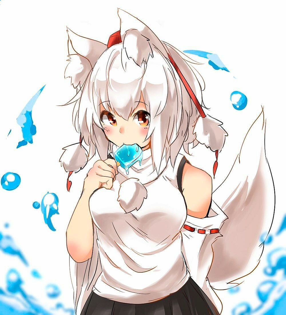 Momiji Inubarashi - Anime, Touhou, Anime art, Longpost, Inubashiri momiji