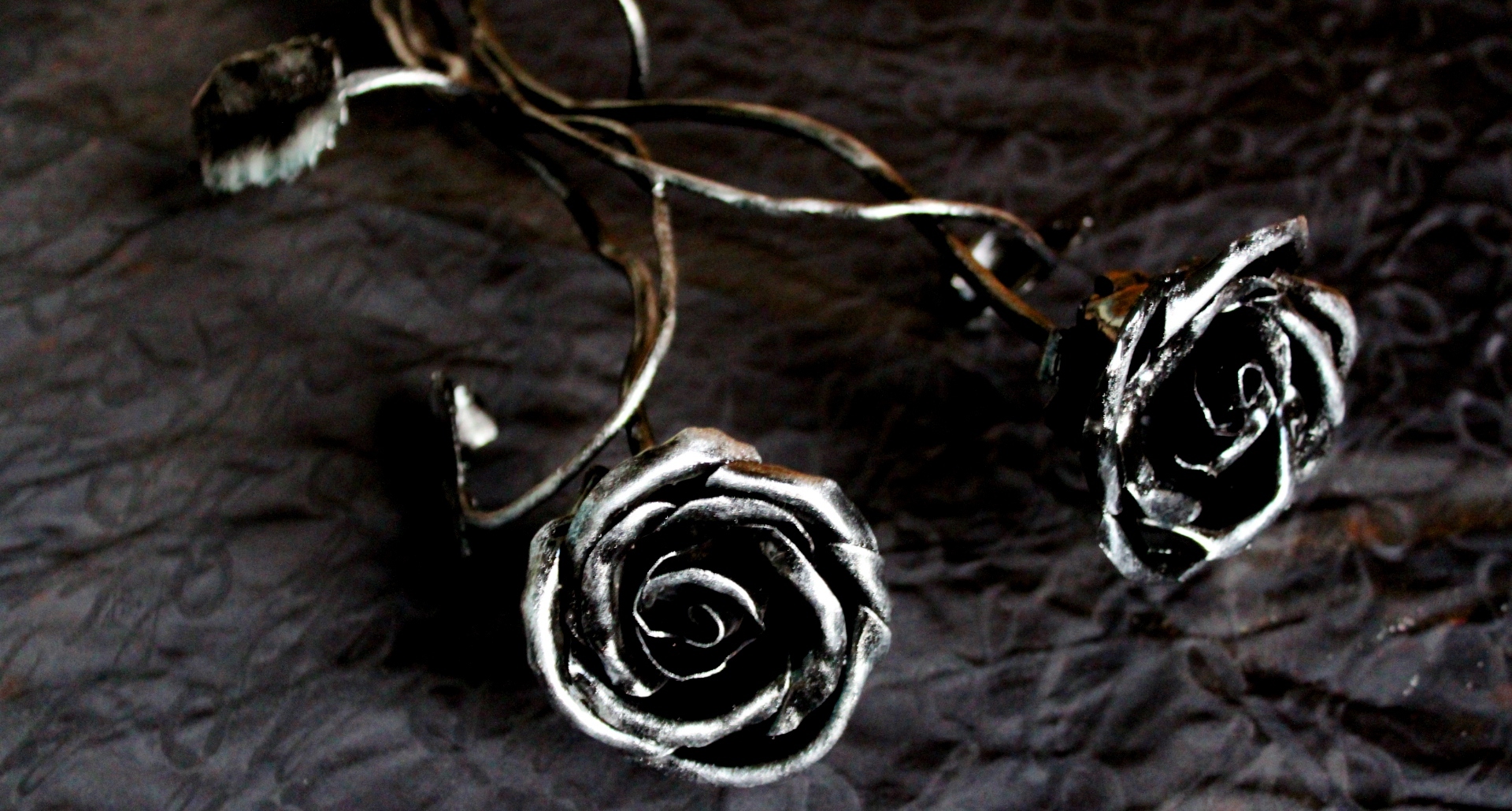 The fruits of my experiments - My, Needlework with process, the Rose, Forging, Workshop, Experience, Flowers, Video, Longpost