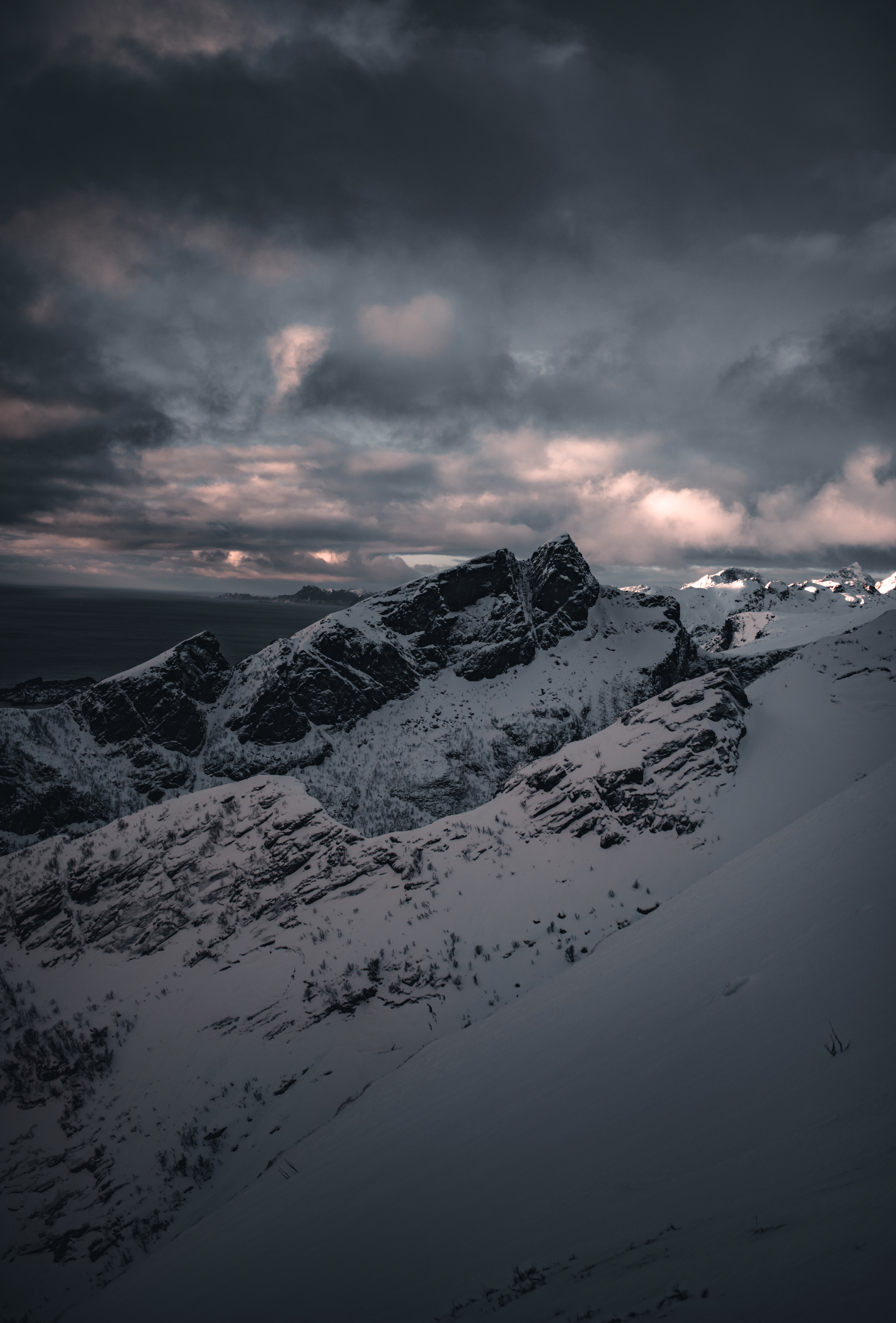 Breath of freedom - My, Norway, The mountains, Snow, Sea, The photo, Scandinavia, Lofoten islands, Travels, Longpost