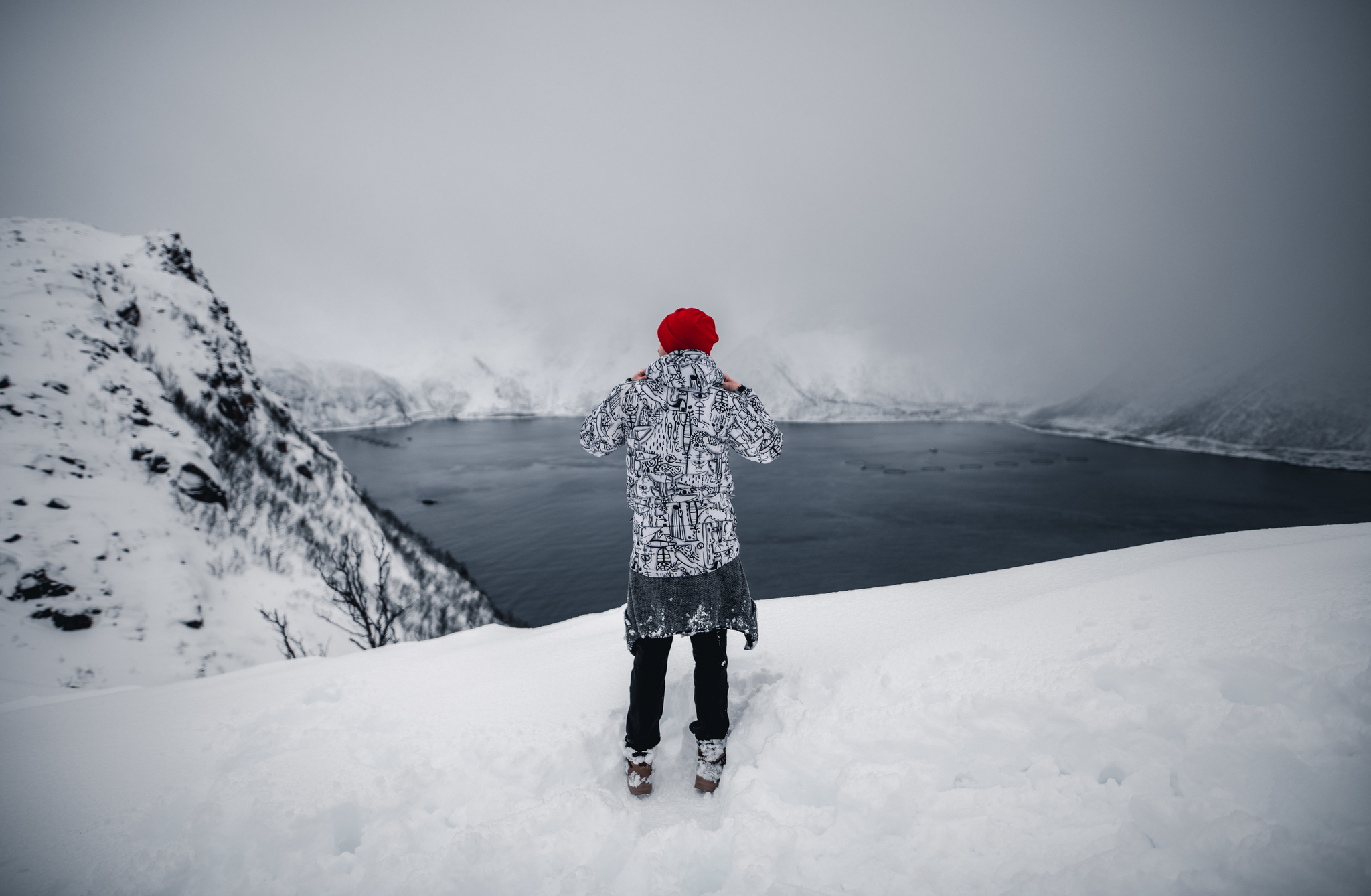 Breath of freedom - My, Norway, The mountains, Snow, Sea, The photo, Scandinavia, Lofoten islands, Travels, Longpost