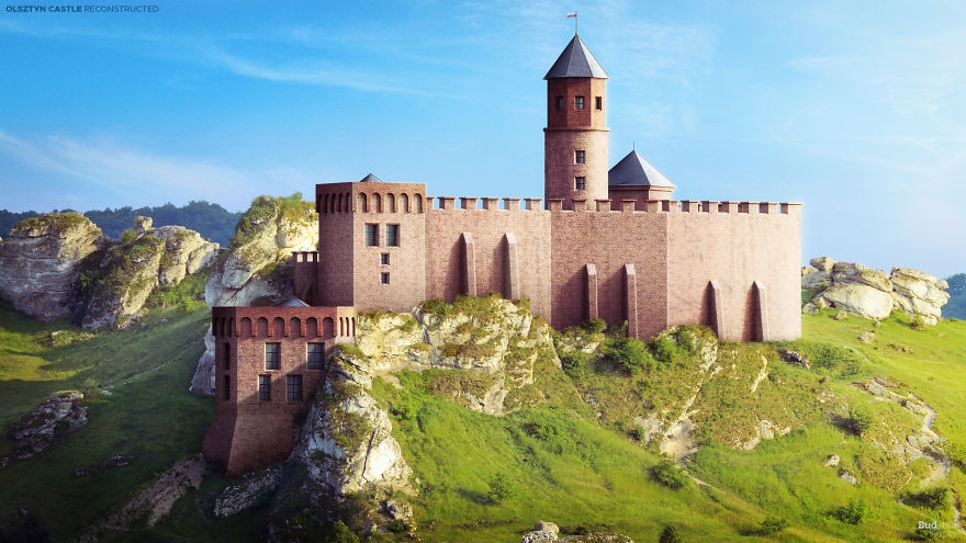 What the ruined castles of Europe looked like - Locks, Europe, Fortification, Reconstruction, Longpost